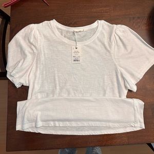 NWT Marine Layer Puff Sleeve Tee SZ MED